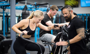 Image of people working out in a gym
